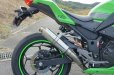 画像3: KAWASAKI Ninja250 `13〜`17 TRエキゾーストシステム アップタイプ ステンレスショートサイレンサー Φ83X250 (3)