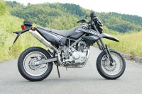 KAWASAKI D-TRACKER 125 TRエキゾーストシステム チタンサイレンサー Φ100X300