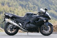 KAWASAKI ZZ-R1400 -`08/ZX-14 TRエキゾーストシステムスリップオン ステンレスサイレンサー Φ115X480