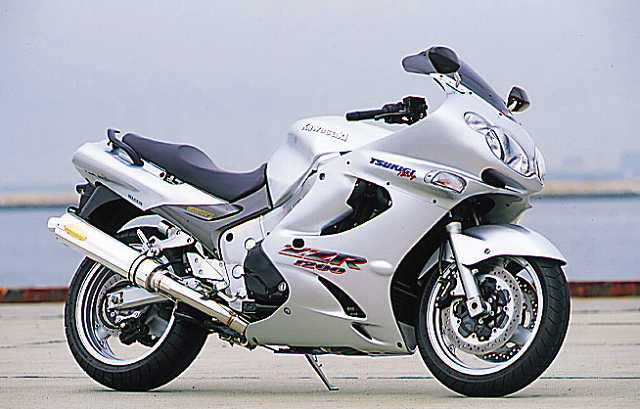 KAWASAKI ZZ-R1200 TRエキゾーストシステム ステンレスサイレンサー Φ100X400