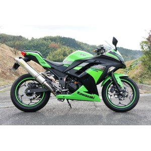 画像: KAWASAKI Ninja250 `13〜`17 TRエキゾーストシステム アップタイプ ステンレスサイレンサー Φ100X500