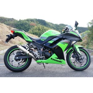 画像: KAWASAKI Ninja250 `13〜`17 TRエキゾーストシステム ステンレスショートサイレンサー Φ83X250