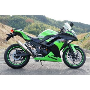 画像: KAWASAKI Ninja250 `13〜`17 TRエキゾーストシステム アップタイプ ステンレスショートサイレンサー Φ83X250