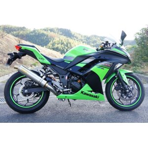 画像: KAWASAKI Ninja250 `13〜`17 TRエキゾーストシステム チタンサイレンサー Φ100X500