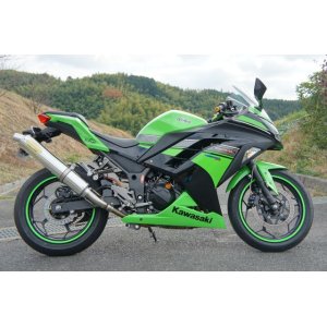 画像: KAWASAKI Ninja250 `13〜`17 TRエキゾーストシステム スリップオン ステンレスサイレンサー Φ100X500