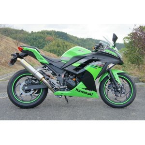 画像: KAWASAKI Ninja250 `13〜`17 TRエキゾーストシステム アップタイプ チタンサイレンサー Φ100X500