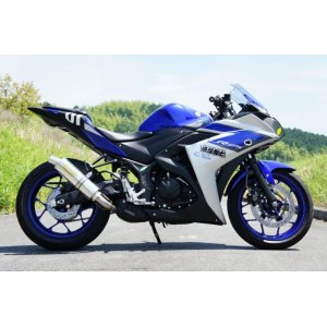 画像: YAMAHA YZF-R25 TRエキゾーストシステム スリップオン ステンレスサイレンサーΦ100x300