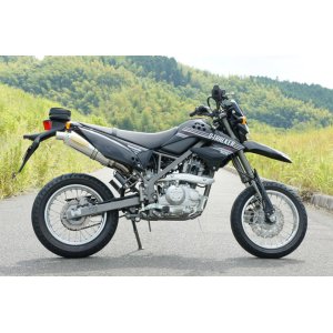 画像: KAWASAKI D-TRACKER 125 TRエキゾーストシステムスリップオン チタンサイレンサー Φ100X300