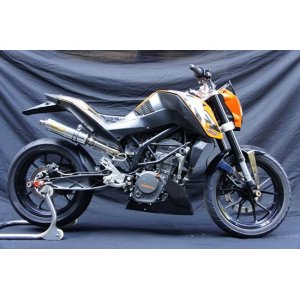 画像: KTM DUKE125 TRエキゾーストシステム SUS Φ83x280 レース用