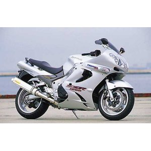 画像: KAWASAKI ZZ-R1200 TRエキゾーストシステム ステンレスサイレンサー Φ100X400