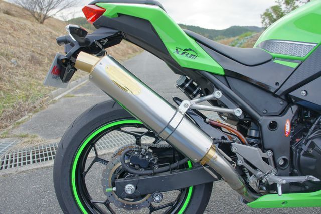 画像3: KAWASAKI Ninja250 `13〜`17 TRエキゾーストシステム アップタイプ チタンサイレンサー Φ100X500