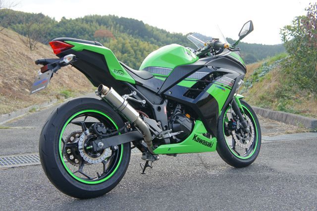 画像2: KAWASAKI Ninja250 `13〜`17 TRエキゾーストシステム アップタイプ ステンレスショートサイレンサー Φ83X250