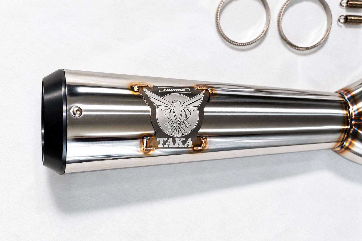 画像5: Harley Davidson Touring Milwaukee 8 フルエキゾースト レーシングタイプ メガホンサイレンサー TAKA