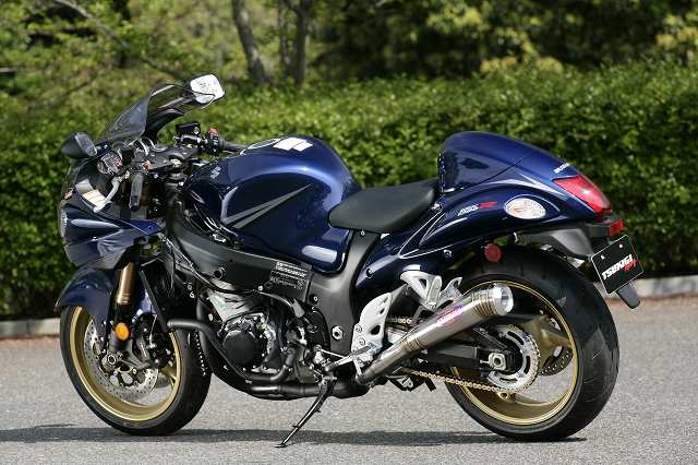 画像2: SUZUKI GSX1300R HAYABUSA `08〜'13 TRエキゾーストシステムスリップオン 月光メガホン