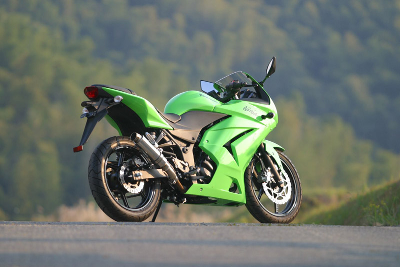 画像2: KAWASAKI Ninja 250R TRエキゾーストシステムスリップオン ステンレスサイレンサー Φ83X250